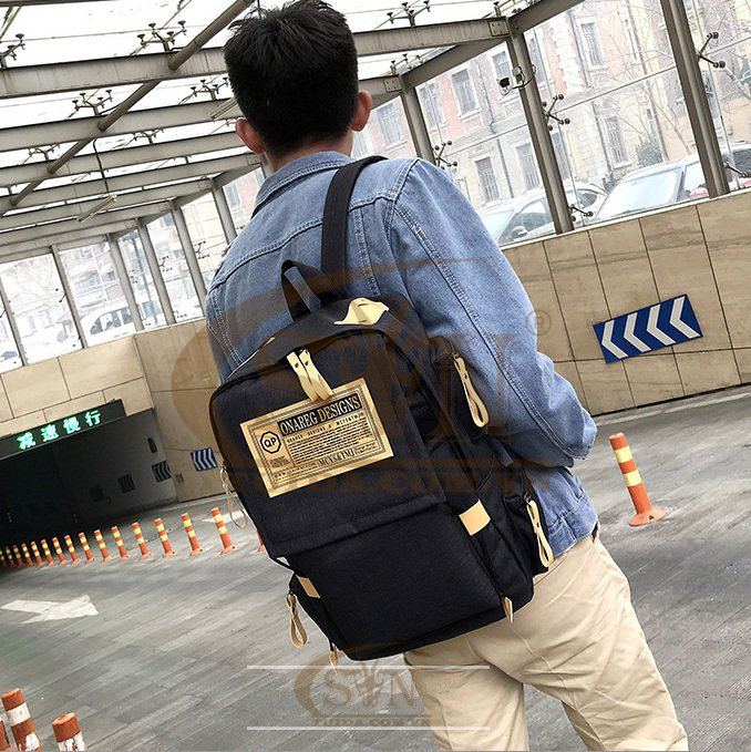 Korean College Student Backpack - Balo Nam Nữ, Balo Đi Học, Balo Du Lịch, Balo  Đựng Laptop - Đen - 349,000₫ - SaigonSneaker® VN
